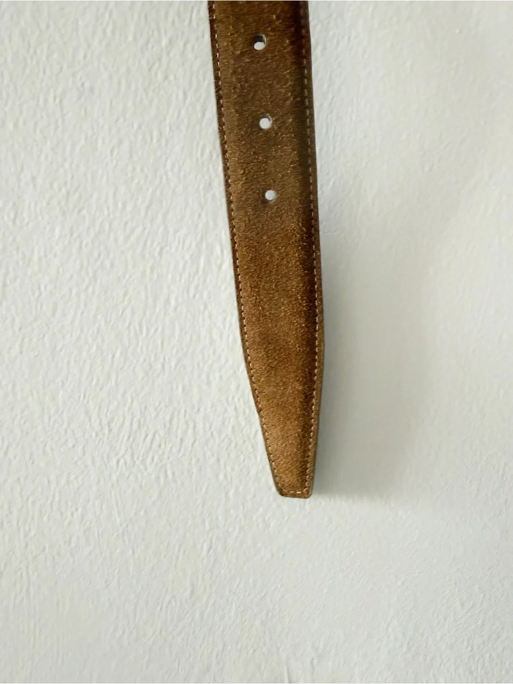 Torino USA Made Brown Suede European Leather Men's Belt Size 38